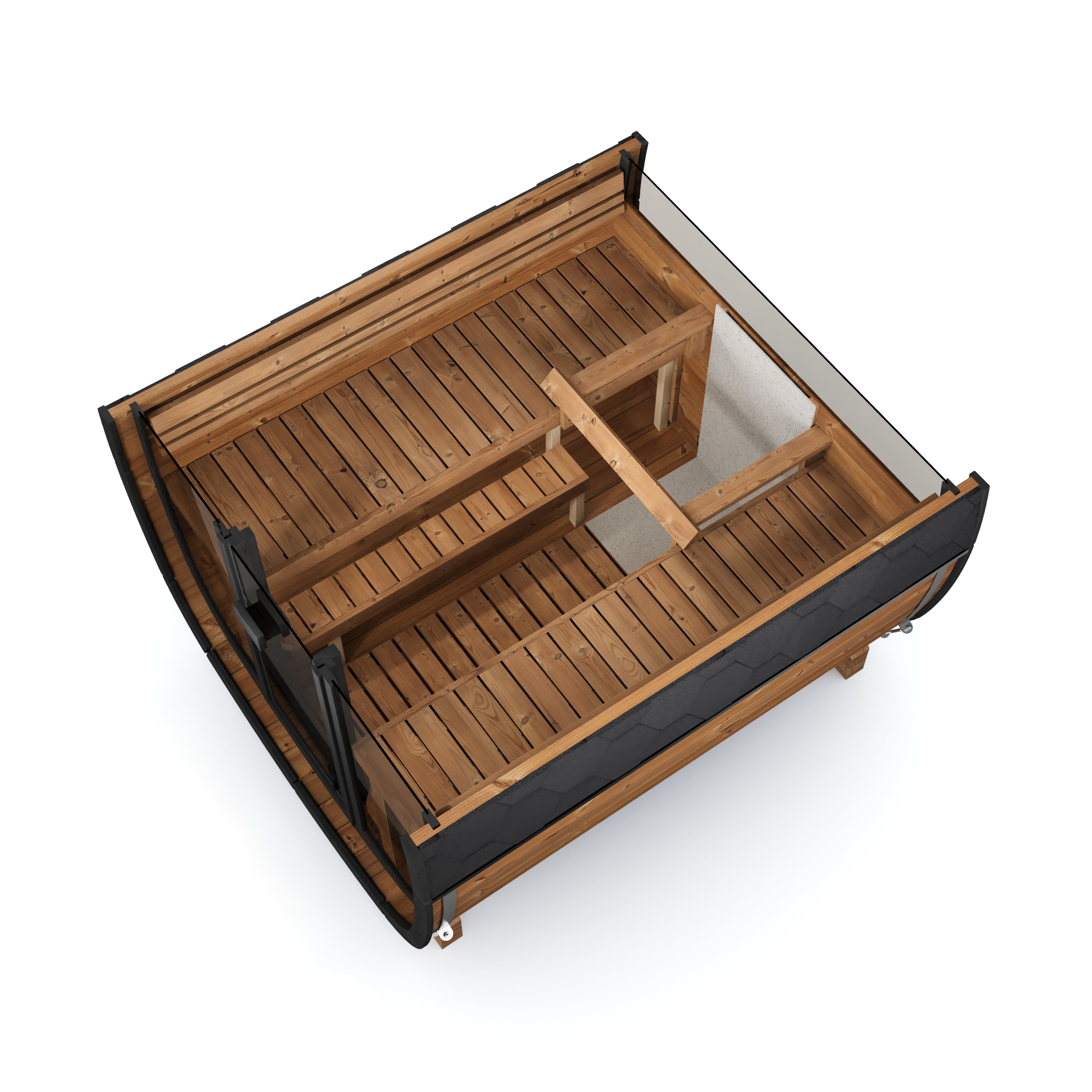 HAIN — Premium Gartensauna aus Thermoholz | 3–4 Personen