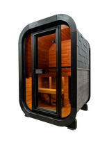 FLUR — Gartensauna aus Thermoholz | 2 Personen