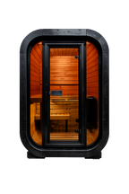 FLUR — Gartensauna aus Thermoholz | 2 Personen
