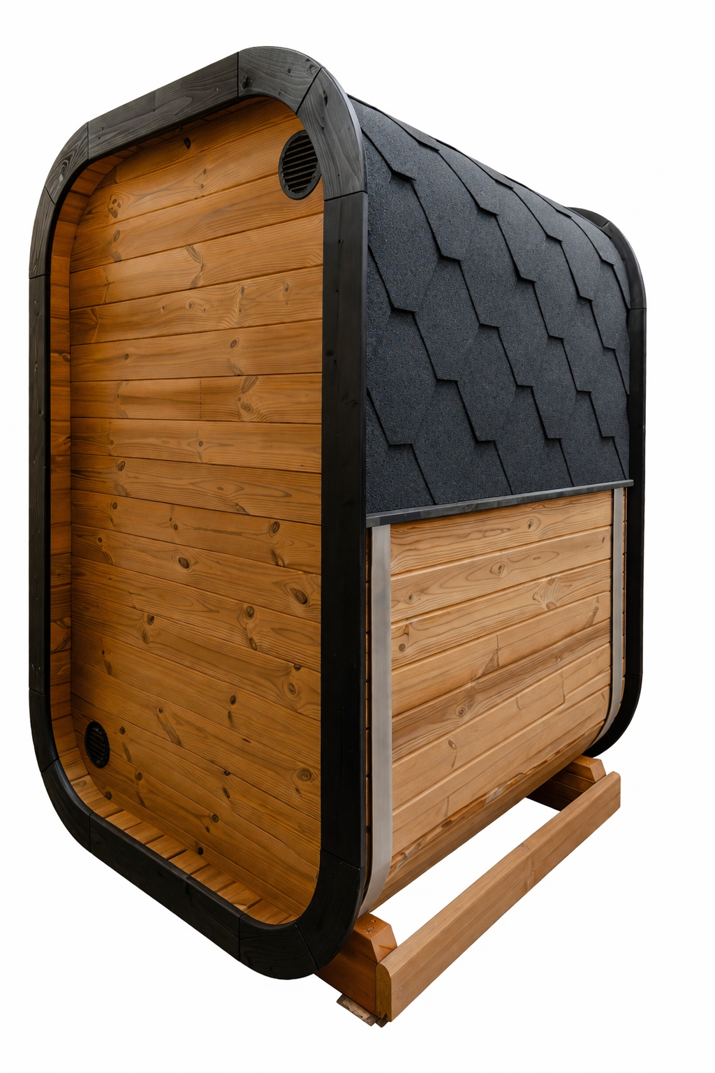 FLUR — Gartensauna aus Thermoholz | 2 Personen