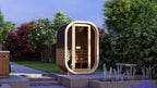 FLUR — Gartensauna aus Thermoholz | 2 Personen