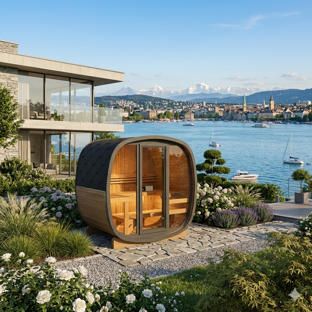 HAIN — Premium Gartensauna aus Thermoholz | 3–4 Personen